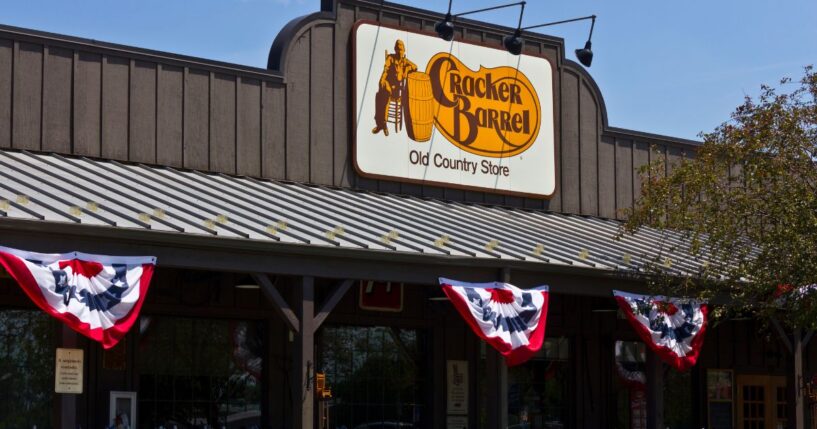 A Cracker Barrel Old Country Store is pictured in Indianapolis, Indiana, on June 24, 2016.