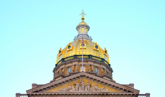 The Iowa State Capitol Building in Des Moines, Iowa.