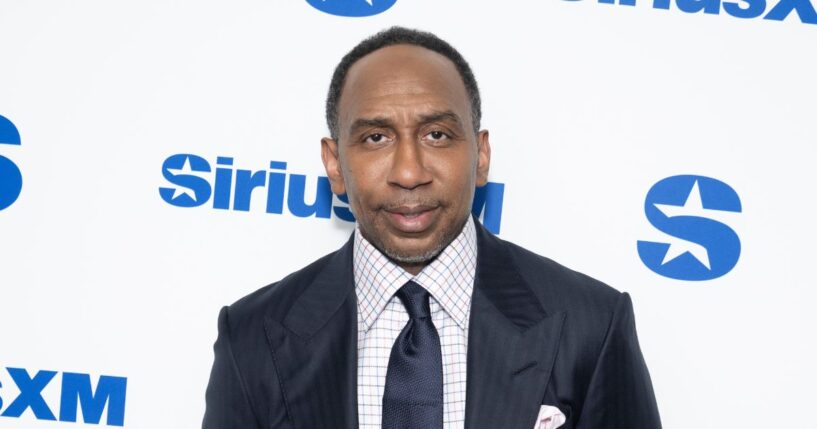 Stephen A. Smith visits SiriusXM Studios on July 17, 2025, in New York City.