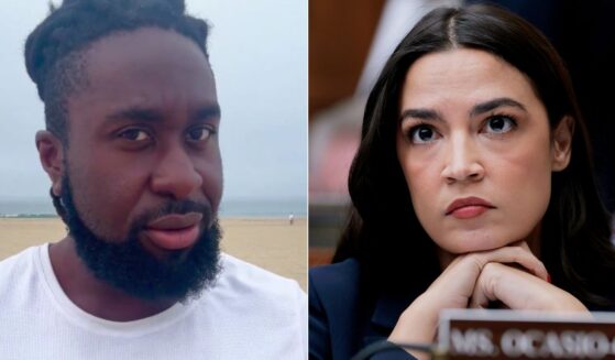 Kaizen Asiedu, left, took to social media to dismantle Rep. Alexandria Ocasio-Cortez’s, right, false claims about Charlie Kirk, expertly dismantling her lies with facts.