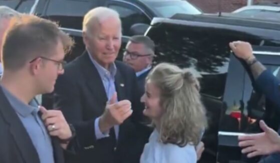 President Joe Biden, center, was seen leaving church in Delaware over the weekend with a massive head wound.