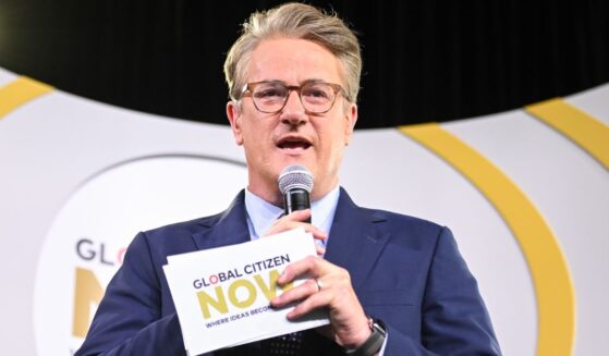 Joe Scarborough speaks at the Global Citizen NOW Summit in New York City on April 28, 2023.