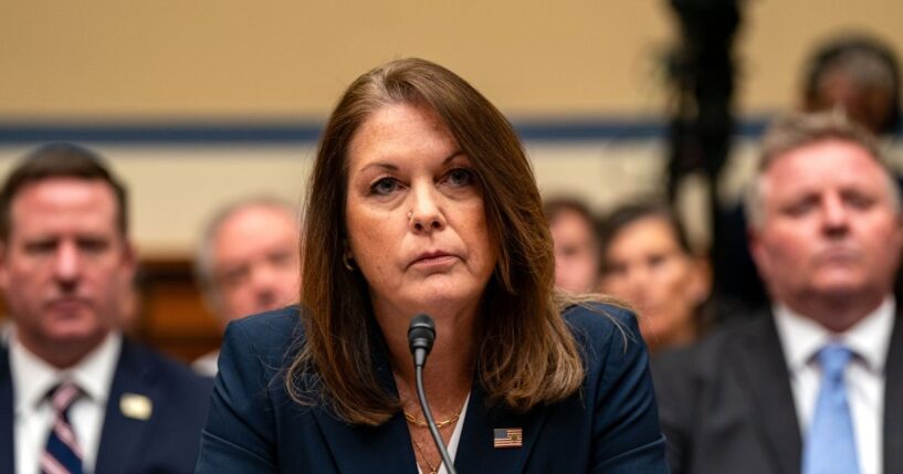 United States Secret Service Director Kimberly Cheatle testifies before the House Oversight and Accountability Committee during a hearing at the Rayburn House Office Building on July 22, 2024, in Washington, D.C.
