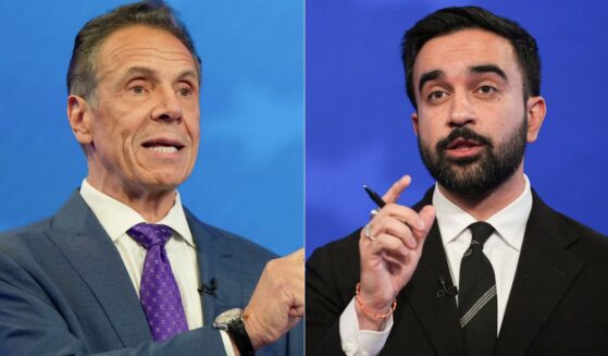 During the final New York City mayoral debate on Thursday, Democratic candidate Zohran Mamdani, right, attacked independent Andrew Cuomo, left, for not visiting any mosques until last month.
