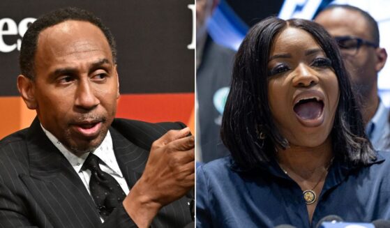 ESPN's Stephen A. Smith, left, called out Democratic Rep. Jasmine Crockett of Texas for "engaging in verbiage and rhetoric for the streets."