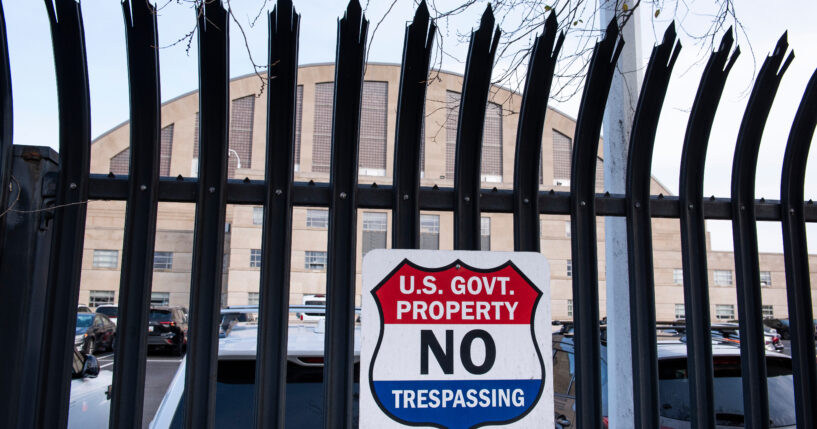 The D.C. Armory, where National Guard units are based, is seen a day after two National Guard soldiers were shot near the White House in Washington on Nov. 27, 2025.