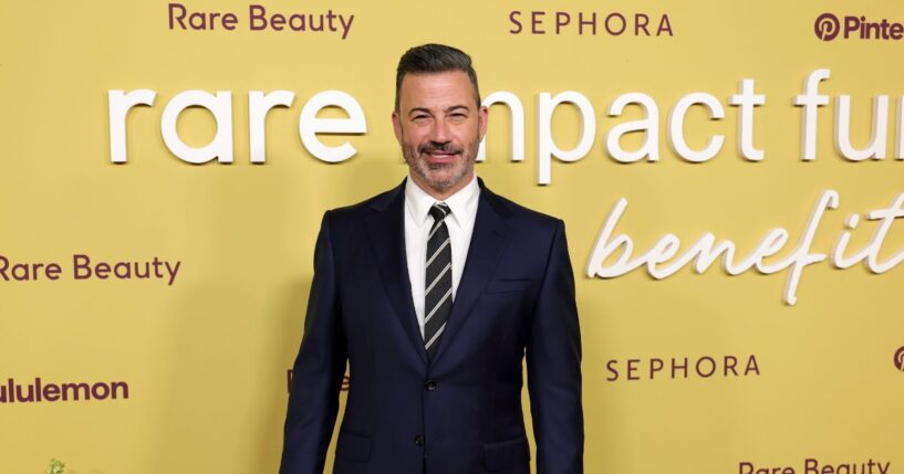 Jimmy Kimmel attends the 2025 Rare Impact Fund Benefit on Oct. 29, 2025, in Los Angeles, California.