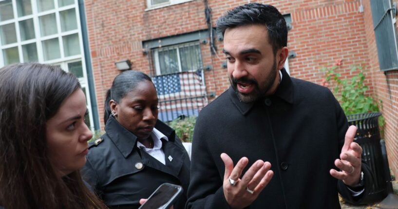 New York Mayor-elect Zohran Mamdani gives brief remarks during a Veteran's Day event at Volunteers of America - Commonwealth Veterans' Residence on Nov. 11, 2025, in the Soundview neighborhood of the Bronx borough in New York City.