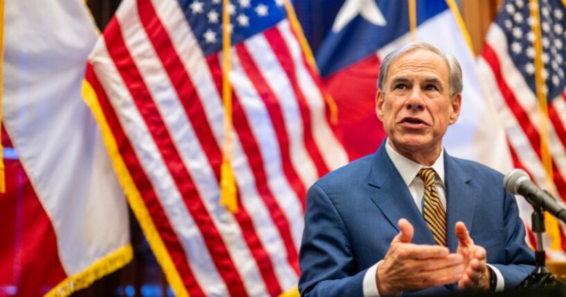 Texas Gov. Greg Abbott speaks during a news conference in the State Capitol on Aug. 15, 2025, in Austin, Texas.