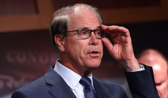 Sen. Mike Braun, a Republican from Indiana, speaks on government funding during a press conference at the U.S. Capitol on March 6, 2024, in Washington, D.C.