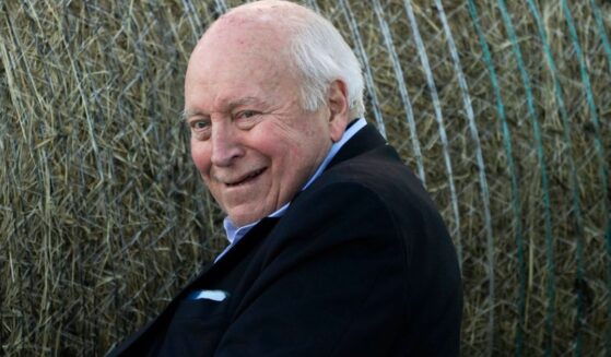 Former Vice President Dick Cheney attends a primary Election Night gathering for his daughter, then-Rep. Liz Cheney, n Jackson, Wyoming, on Aug. 16, 2022.