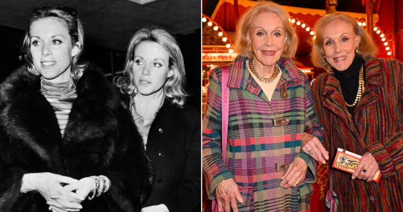 Twins Alice and Ellen Kessler, pictured at left in April 1973 and at right on Oct. 24, 2025, died Monday by assisted suicide.