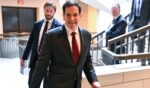 US Secretary of State Marco Rubio arrives to a briefing at the US Capitol in Washington, DC on Nov. 5, 2025.