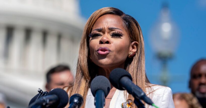 Rep. Shelia Cherfilus-McCormick speaks at the Capitol in Washington, DC on Sept. 20, 2024.