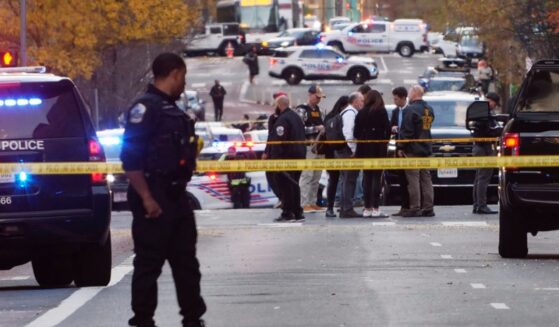 Streets are blocked off after the shooting of two National Guard soldiers near the White House in Washington, DC on Nov. 26, 2025.