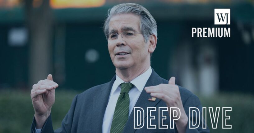 Treasury Secretary Scott Bessent speaks with the media outside of the West Wing of the White House in Washington, D.C.