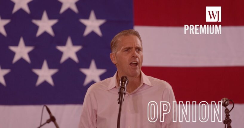 Conservative commentator Scott Jennings speaks at the Ashley's BBQ Bash fundraiser hosted by U.S. Rep. Ashley Hinson on Aug. 23, 2025, in Cedar Rapids, Iowa.