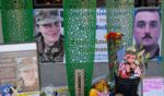 A makeshift memorial stands outside the Farragut West Metro station on Dec. 1, 2025, in Washington, D.C.
