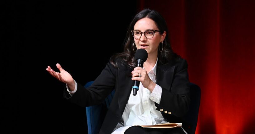 Bari Weiss speaks onstage during Book Club Event With Peggy Noonan on Nov. 19, 2024, in New York City.