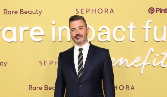 Jimmy Kimmel attends the Third Annual Rare Impact Fund Benefit hosted by Selena Gomez at Nya Studios on Oct. 29, 2025, in Los Angeles, California.