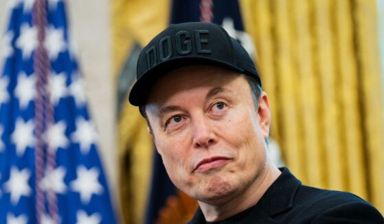 Elon Musk looks on during a news conference with President Donald Trump in the Oval Office of the White House in Washington, D.C., on May 30, 2025.