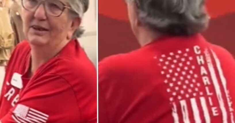 A Target employee was harassed by a social media user over her choice to wear a red Charlie Kirk shirt to work.