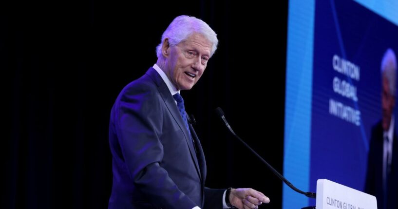 Bill Clinton speaks onstage during the Clinton Global Initiative 2025 Annual Meeting at New York Hilton Midtown on Sept. 24, 2025, in New York City.