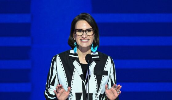 Lieutenant Governor of Minnesota Peggy Flanagan speaks on the first day of the Democratic National Convention at the United Center in Chicago, Illinois, on Aug. 19, 2024.