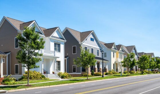 Suburban houses in Virginia.