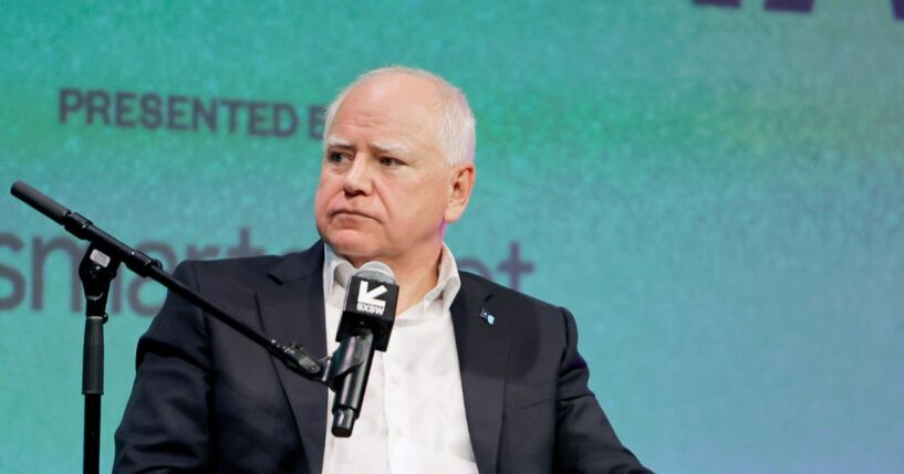 Tim Walz speaks onstage during the 2025 SXSW Conference and Festival at the Austin Convention Center on March 8, 2025, in Austin, Texas.