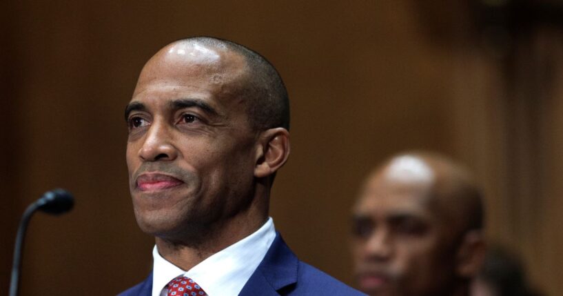 Scott Turner, President-elect Donald Trump's nominee for HUD Director, testifies during a Senate Banking, Housing, and Urban Affairs hearing on Capitol Hill in Washington, D.C., on Jan. 16, 2025.