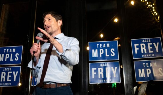 Minneapolis Mayor Jacob Frey speaks at an election night party on Nov. 4, 2025, in Minneapolis, Minnesota.