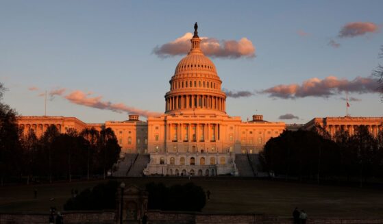The U.S. Capitol in Washington, D.C. is pictured at sunset on Nov. 12.