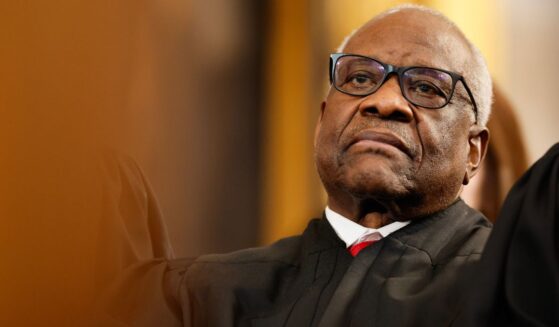 Associate Supreme Court Justice Clarence Thomas, seen in a January photo, pressed a representative of the New Jersey Attorney General’s office to admit Tuesday that the state had no basis to investigate a pro-life pregnancy center.
