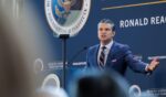 Secretary of Defense Pete Hegseth speaks at the Reagan National Defense Forum on Dec. 6, 2025 at the Ronald Reagan Presidential Library in Simi Valley, California.