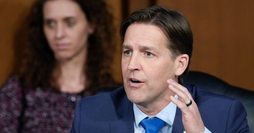 Sen. Ben Sasse questions then-U.S. Supreme Court nominee Judge Ketanji Brown Jackson on Capitol Hill on March 23, 2022.