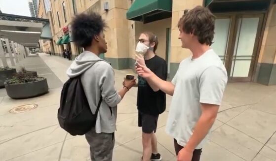 When a woke young interview subject told YouTube influencer Nick Shirley "We deserve to be robbed," Shirley and his companions briefly took him up on the suggestion.