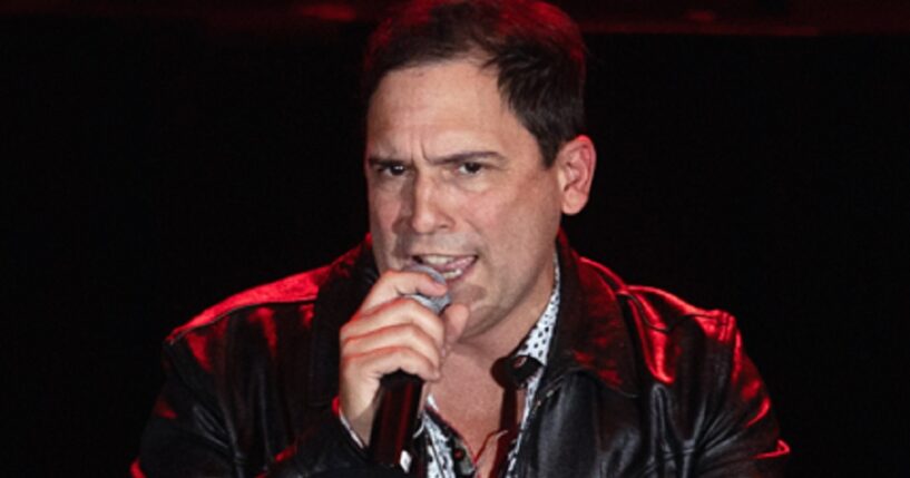 Latin Grammy winner Bobby Pulido sings in a file photo from an August concert in Mexico City.