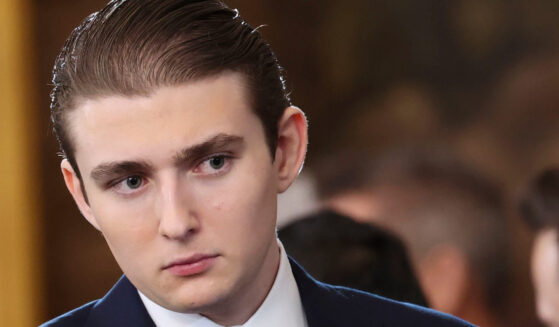 Barron Trump attends the 60th Presidential Inauguration in the Rotunda of the U.S. Capitol in Washington, D.C., on Jan. 20, 2025.
