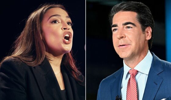 Rep, Alexandria Ocasio-Cortes, a New York Democrat, seen in an October photo, gave a hard "no" to the producer who invited her to be a guest on Jesse Watters' show on Fox.