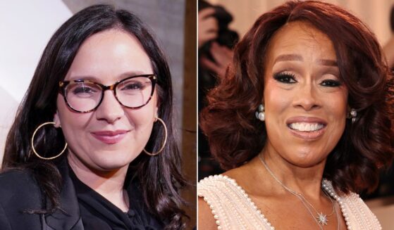 CBS editor in chief Bari Weiss, left, is pondering a reassignment for "CBS Mornings" co-host Gayle King, right.