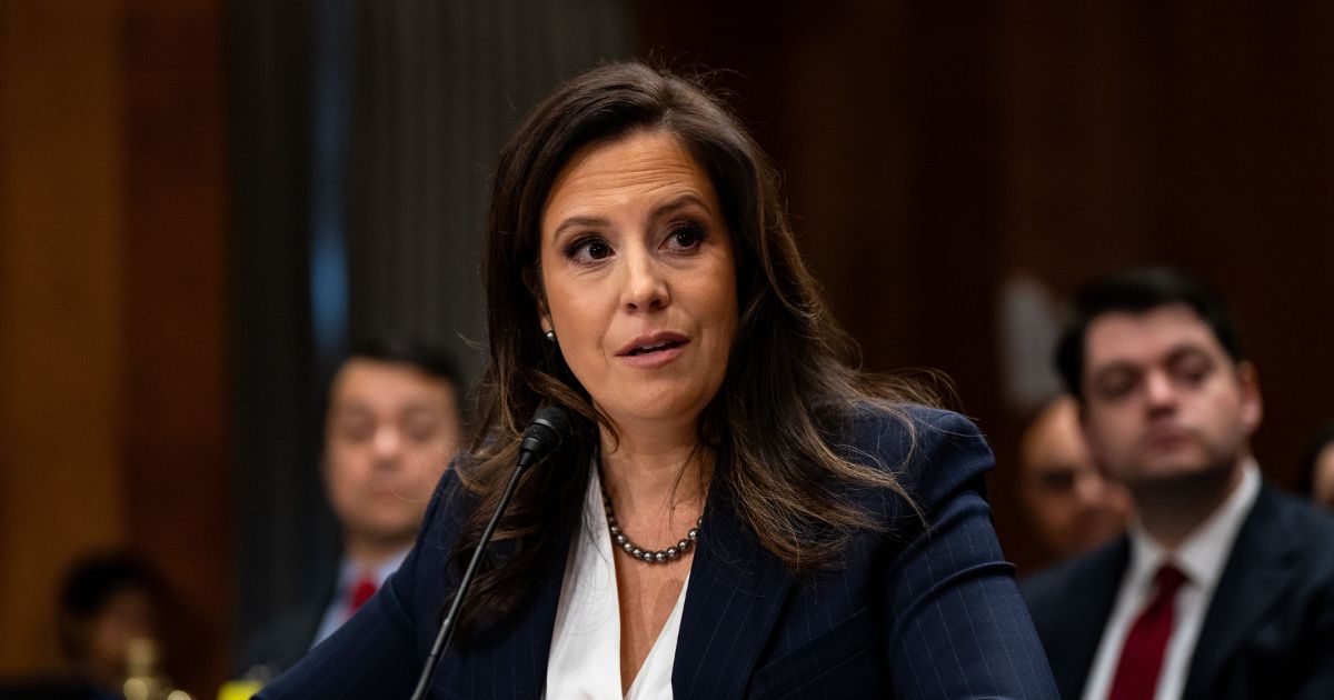Rep. Elise Stefanik testifies before the Senate Foreign Relations Committee on her nomination to be Ambassador to the United Nations on Capitol Hill on Jan. 21, 2025, in Washington, D.C.