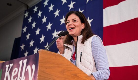 Kelly Ayotte greets supporters at her election night party at the Grappone Convention Center on Nov. 9, 2016, in Concord, New Hampshire.