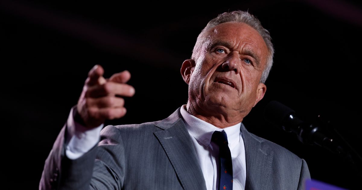 Robert F. Kennedy Jr. speaks during a campaign rally for President Donald Trump at Macomb Community College on Nov. 1, 2024, in Warren, Michigan.