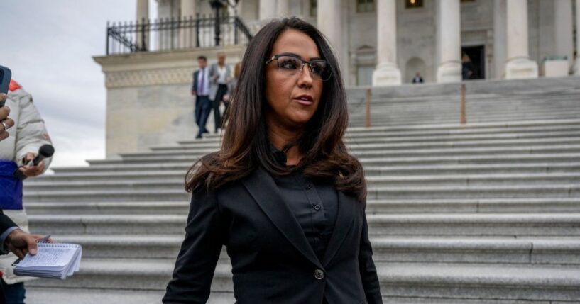 Rep. Lauren Boebert, a Republican from Colorado, leaves the U.S. Capitol following a House vote on the