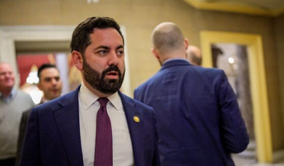 Rep. Michael Lawler walks into the office of House Speaker Mike Johnson on Nov. 17, 2025, in Washington, D.C.