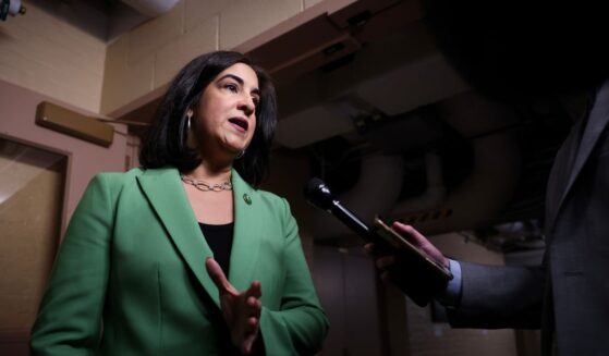 Rep. Nicole Malliotakis, a Republican from New York, speaks to reporters as she arrives for a House Republican Conference meeting at the U.S. Capitol on March 11, 2025, in Washington, D.C.