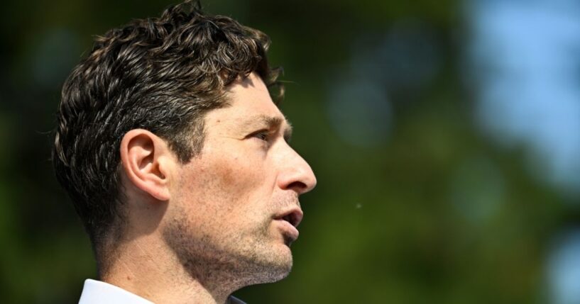 Minneapolis Mayor Jacob Frey speaks to the media following a mass shooting at Annunciation Catholic School on Aug. 27, 2025, in Minneapolis, Minnesota.