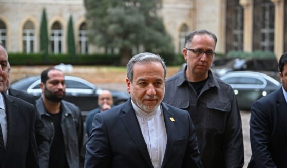 Iranian Foreign Minister Abbas Araghchi arrives at the government palace to meet Lebanon's Prime Minister Nawaf Salam in Beirut on Jan. 9, 2026.