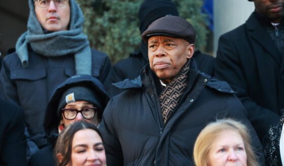 Former New York City Mayor Eric Adams attends the ceremonial swearing-in of Zohran Mamdani as New York City’s 112th mayor at City Hall on Jan. 1, 2026, in New York City.